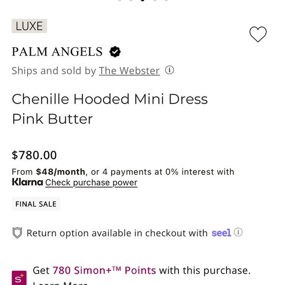 Palm Angels Pink Mini Dress - Picture 6 of 9